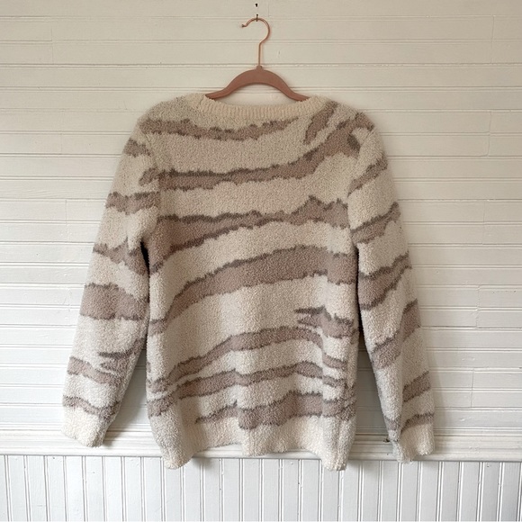 Women's Barefoot Dreams Cozychic Seaside Crew Neck Pullover - Size Large - Picture 5 of 5